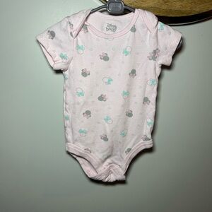 6 For $10 Disney Pink Patterned Onesie